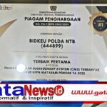 Bidkeu Polda NTB Raih Penghargaan Pertama Kategori CMS Terbanyak dari KPPN Mataram 