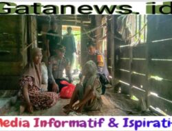 Kapolsek Sabbang Salurkan Bantuan Sembako sekaligus Cek TPS