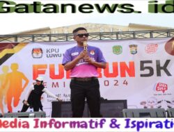 Kapolres Luwu Utara dan Ketua Bhayangkari Cabang Luwu Utara Memeriahkan KPU Fun Run 5K: Meningkatkan Kesadaran Partisipasi Pemilu 2024 dan Gaya Hidup Sehat