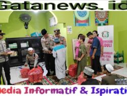 Polres Luwu Utara Berbagi Makanan Takjil kepada Para Santri Ponpes DDI Masamba