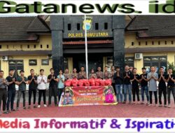 Ratusan Takjil dibagikan Bintara Remaja Polres Lutra Kepada Pengguna Jalan