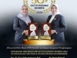Bank NTB Syariah Mendapat Anugerah Penghargaan The Most 500 Outstanding Women 2024