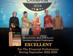 Bank NTB Syariah Mendapat Anugerah Penghargaan Excellent For The Financial Performance During September 2022-2023