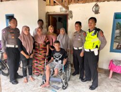 Kapolres Luwu Utara Berikan Bantuan Kursi Roda dalam Rangka memperingati HUT Polri ke-78
