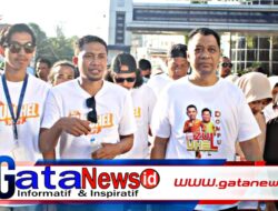 Didominasi Pemuda, Ribuan Massa Ikut Jalan Sehat Bang Abah di Dompu