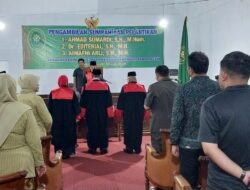 Suharjono lantik tiga Hakim Tinggi baru pada PT BNA, 