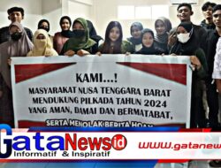Mahasiswa UNIZAR Mataram Deklarasikan Pilkada Damai 2024