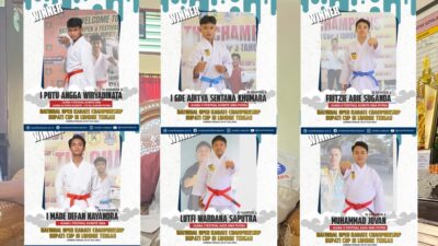 SMAN 9 Mataram Sabet Juara Ajang Karate Bupati Cup III Lombok Tengah