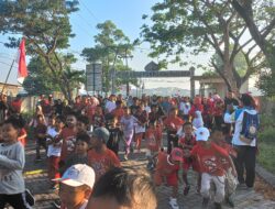 Warga Griya Menang Asri Kuripan Rayakan HUT RI ke-79 dengan Jalan Sehat dan Senam Bersama