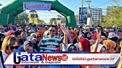 Bang-Abah Jalan Sehat Bersama Ribuan Warga Sumbawa