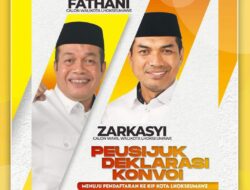 Besok, Sejumlah Ulama Akan Peusijuk Pasangan Fathani-Zarkasyi Sebelum Mendaftar ke KIP Lhokseumawe