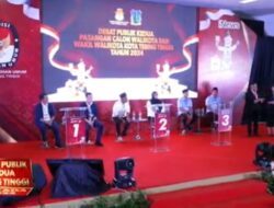 KPU Gelar Debat Publik Kedua Paslon Walikota dan Wakil Walikota Tebing Tinggi
