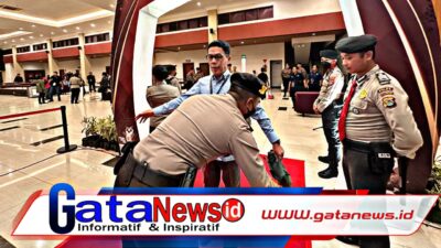 Satgas Preventif OMP Polda NTB Sterilisasi Lokasi Debat Kedua Pilkada Gubernur dan Wakil Gubernur NTB