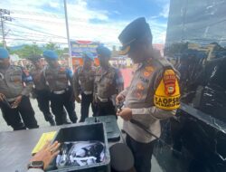 Kapolres Luwu Utara Pimpin Pemeriksaan Senpi untuk Tingkatkan Keamanan dan Disiplin Personel