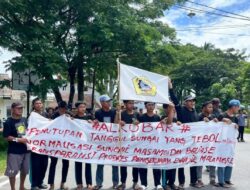 Banjir malangke belum di tangani ratusan Masyarakat kepung dprd luwu utara