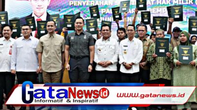 Kementerian ATR/BPN Terbitkan 161 Sertipikat Hak Milik untuk Warga Relokasi Pulau Rempang