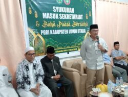 Syukuran masuk sekretariat PGRI Lutra dihadiri wakil Bupati Luwu utara