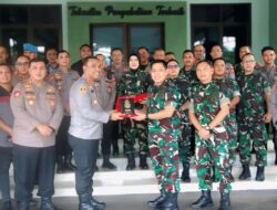 Sinergi TNI-Polri: Dandim 0401/KBL Terima Kunjungan Kapolres Bandar Lampung