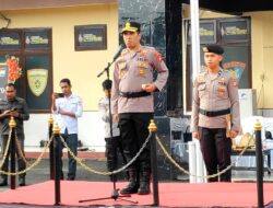Kapolres Luwu Utara Pimpin Upacara Kenaikan Pangkat 38 Personel Gabungan Polres dan Brimob