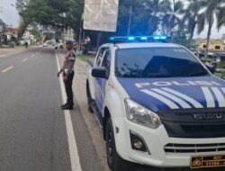Cegah Kemacetan dan Balapan Liar, Satlantas Polres Luwu Utara Gelar Patroli Sore di Pasar Sentral Masamba