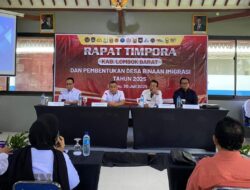 Imigrasi Mataram Bentuk Desa Binaan dan Perkuat Sinergi TIMPORA di Lombok Barat
