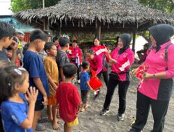 Ketua Bhayangkari Lombok Utara Kobarkan Semangat Merah Putih dari Pesisir hingga Perbatasan