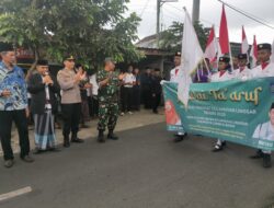 Personel Polsek Kawal Pawai Ta’aruf MTQ XXXI Tahun 2025