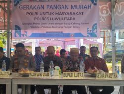 Dukung Program Pemerintah Jaga Stabilitas Harga, Polres Luwu Utara Salurkan 25,5 Ton Beras Melalui Gerakan Pangan Murah Serentak