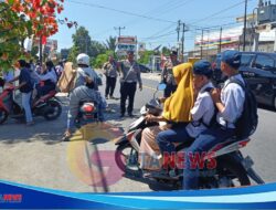 20 Pelanggar Terjaring Razia saat Polsek Narmada Tertibkan Pengendara