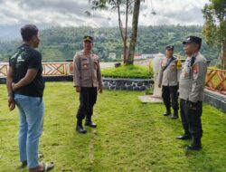 Kapolsek Gunungsari Pantau Debit Air dan Kamtibmas di Bendungan Meninting