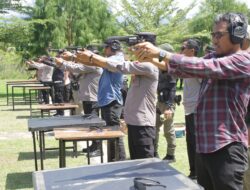 Latihan Menembak Polres Luwu Utara, Perkuat Disiplin dan Kemampuan Dasar Anggota Polri