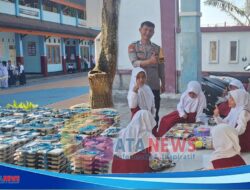 Ribuan Siswa dan Ibu Hamil Terima Program MBG, Polsek Narmada Pastikan Distribusi Aman