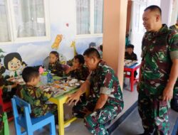 Danrem 162/WB Tinjau Program MBG di TK Kartika Gebang, Tekankan Kualitas dan Kebersihan