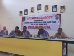 Pemdes Baebunta Laksanakan Musrenbangdes Pembahasan RKP Tahun 2026 dan Penetapan DU-RKP Tahun 2027