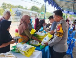 Polsek Lingsar Kawal Pasar Murah hingga Mediasi Tanah Warga