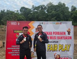 Kapolres Muba dan Kapolsek Sanga Desa Sumbang Medali Perak Untuk Bumi Serasan Sekate di Porprov Sumsel XV