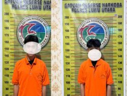 SATRESNARKOBA POLRES LUWU UTARA BEKUK DUA PEMUDA DIDUGA EDARKAN SABU DI DESA POREANG