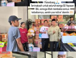 SD Yayasan IBA Palembang dan komite memberikan Bantuan Kepada Korban Di Aceh, Medan dan Padang Melalui Dinas Pendidikan Kota Palembang