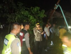 Pohon dan Tiang Listrik Tumbang Akibat Hujan dan Angin Kencang, Polisi Sigap Beri Solusi