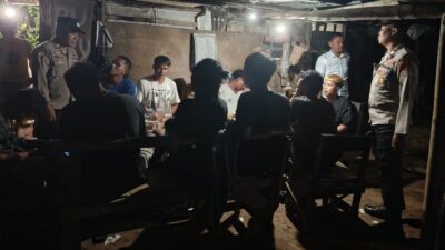 Cipta Kondisi Nataru, Polsek Gunungsari Sisir Warung Miras Lilir