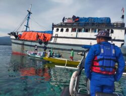 Dirpolairud Polda NTB Turun Tangan Atasi Kapal Kandas di Perairan Gili Lawang