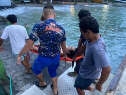 Ditpolairud Polda NTB Evakuasi Warga Terpeleset di Gili Trawangan