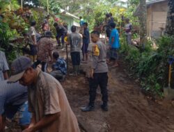Bhabinkamtibmas Dorong Layanan MBG, Akses Jalan Diperbaiki