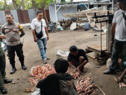 Kurang 6 Jam, Polsek Narmada Amankan Tiga Terduga Pencurian Tembaga