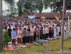 Tiga Lokasi Shalat Ied Muhammadiyah di Narmada Berjalan Lancar dengan Pengawalan Polisi