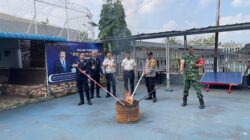 Pemusnahan Barang Bukti Rutan Kelas I Palembang, Wujud Komitmen Bersih dari Barang Terlarang di HBP ke-62