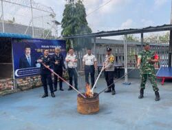 Pemusnahan Barang Bukti Rutan Kelas I Palembang, Wujud Komitmen Bersih dari Barang Terlarang di HBP ke-62