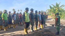 Dukung Akses Pertanian, Kadsim Lotim Tinjau Proyek Jembatan TMMD