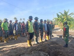 Dukung Akses Pertanian, Kadsim Lotim Tinjau Proyek Jembatan TMMD