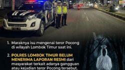 Polres Lombok Timur Bantah Hoaks Pocong Jadi-Jadian, Pastikan Kamtibmas Korleko-Selong  Aman Kondusif.